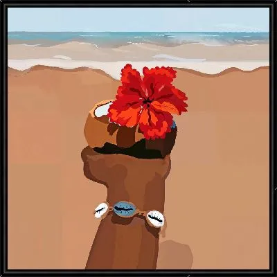 Картина Гибискус в руке