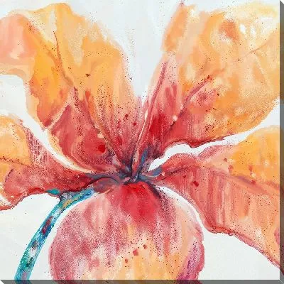 Картина маслом Крупный цветок гибискуса