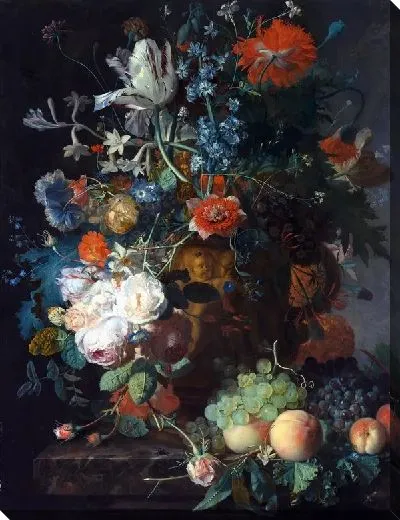Картина Натюрморт с цветами и фруктами (Still Life with Flowers and Fruit)