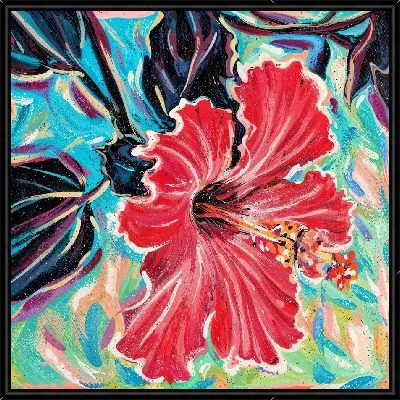 Картина Алый гибискус