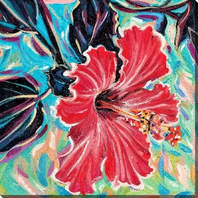 Постер Алый гибискус