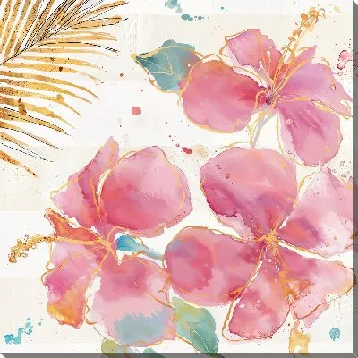 Картина маслом Нежные гибискусы