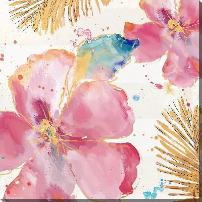 Картина маслом Нежные гибискусы №2