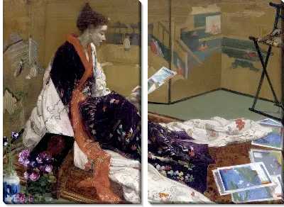 Картина Каприз в фиолетовом и золотом (Caprice in Purple and Gold)