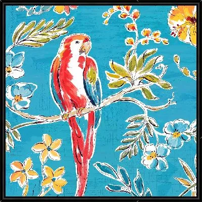Картина Попугай на ветке №5