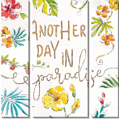 Модульная картина Другой день в раю