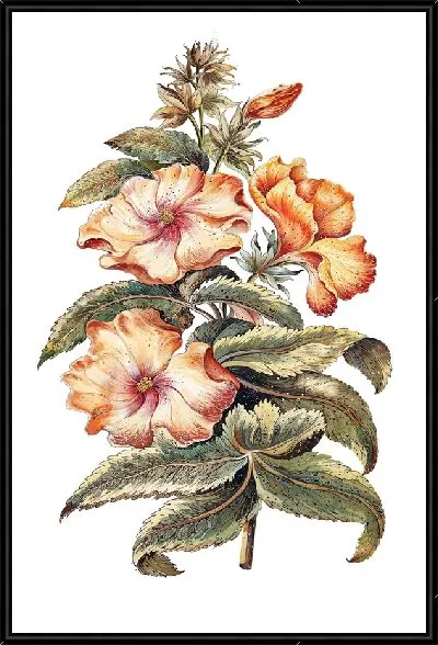 Картина Композиция с гибискусами №2