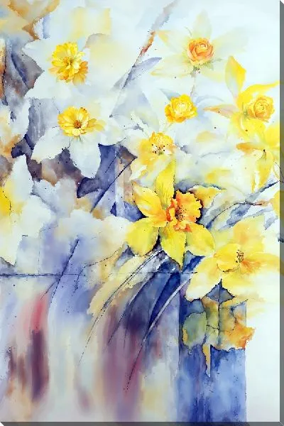 Картина маслом Нарциссы №2