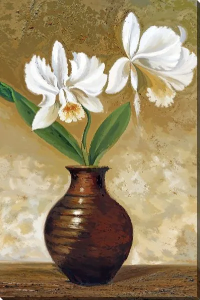Постер Нарциссы в глиняной вазе