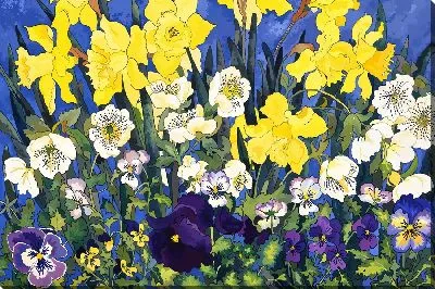 Картина маслом Композиция с нарциссами №4