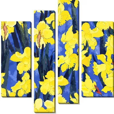 Модульная картина Композиция с нарциссами №5
