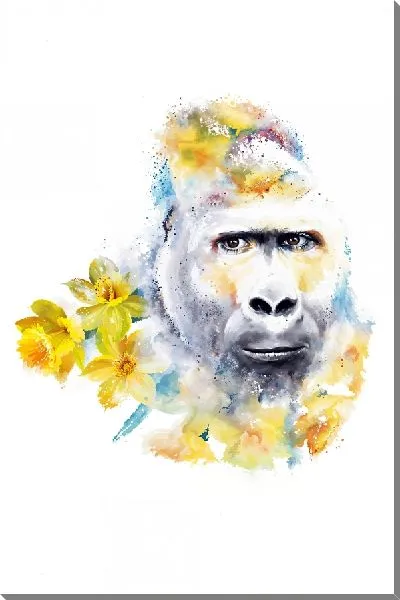 Картина маслом Горилла - нарцисс