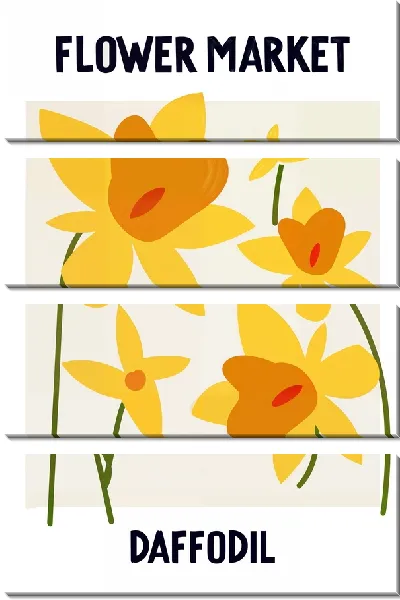 Модульная картина Daffodil