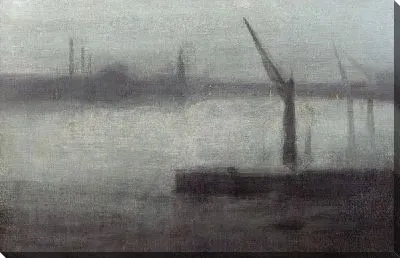 Картина Синий и серебро (Nocturne Blue and Silver)