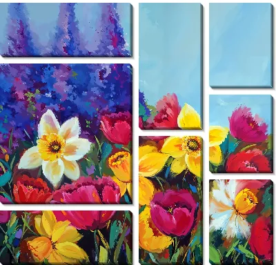 Шмель и нарциссы