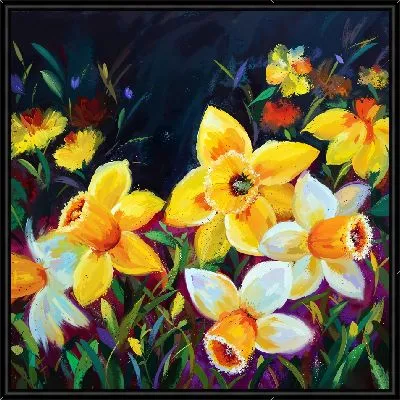 Картина Композиция с нарциссами №11