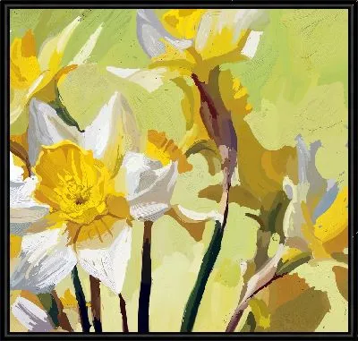 Композиция с нарциссами №15