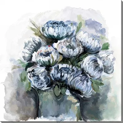 Голубые хризантемы №2