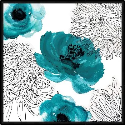 Картина Зеленые хризантемы