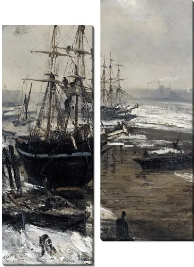 Картина Темза во льдах (The Thames in ice)