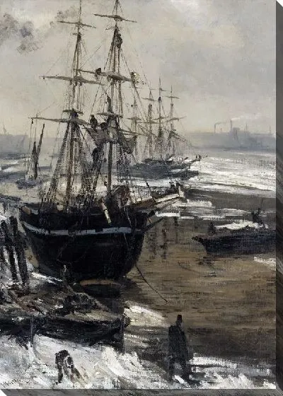 Картина Темза во льдах (The Thames in ice)