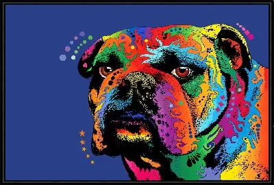 Поп-арт бульдог