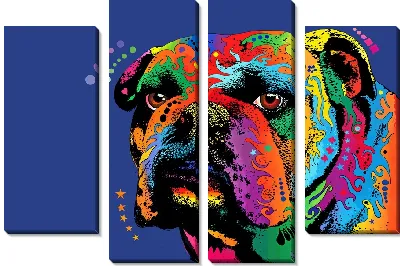 Поп-арт бульдог