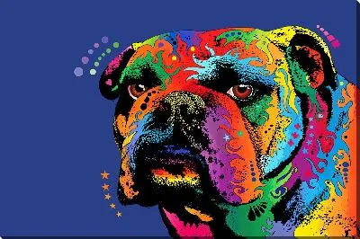 Поп-арт бульдог