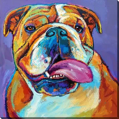 Картина маслом Бульдог №2