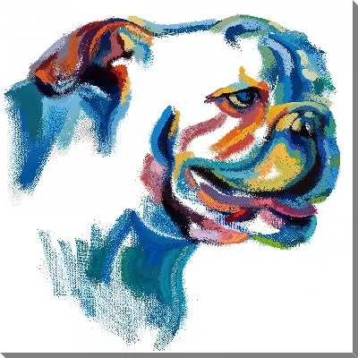 Картина маслом Бульдог №3