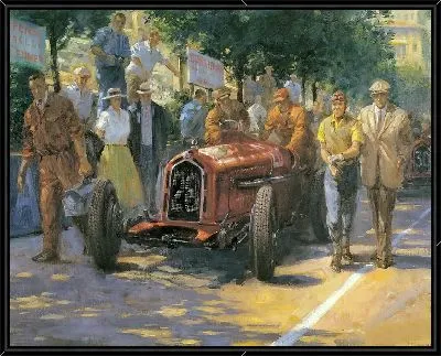 Картина Ретро автомобиль в Монако