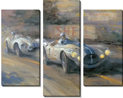 Картина Гонка с включенными фарами