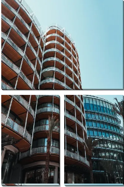 Модульная картина Здания в Монако