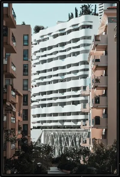 Картина Красивое здание в Монако