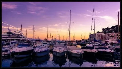 Картина Вечерний Монако и яхты