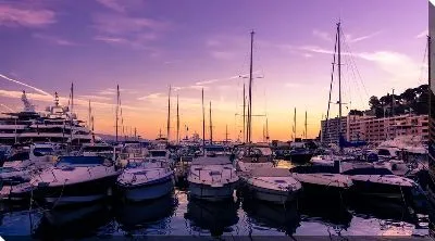 Вечерний Монако и яхты