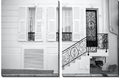 Модульная картина Здание в Монако №4