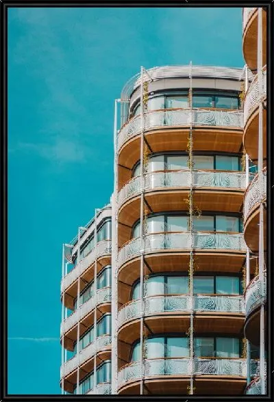 Картина Современное здание в Монако