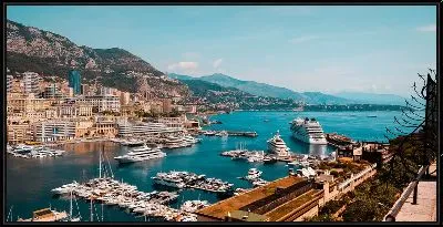 Картина Вид на причалы Монако №4