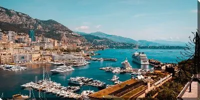 Постер Вид на причалы Монако №4