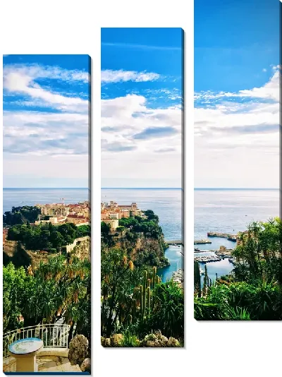 Модульная картина Вид на Монако №12