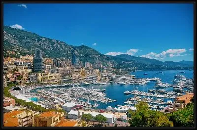 Картина Вид на причалы Монако №32