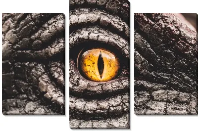 Модульная картина Глаз динозавра