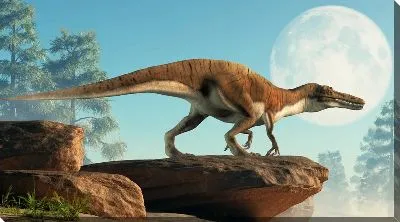 Динозавр на фоне Луны №20