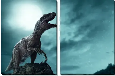 Модульная картина Динозавр №22
