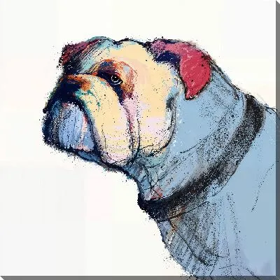 Картина маслом Бульдог №50