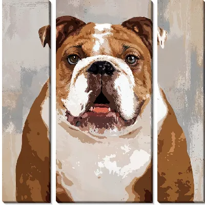 Модульная картина Бульдог №57