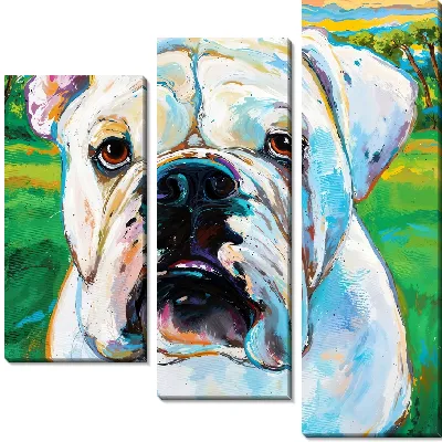 Модульная картина Бульдог №58