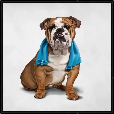 Картина Бульдог после тренировки