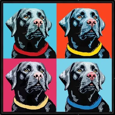 Картина Поп-арт лабрадор ретривер №2